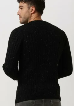 zwarte dstrezzed trui crew neck structure naps