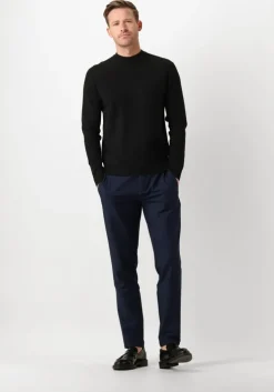 zwarte dstrezzed trui fell mock neck