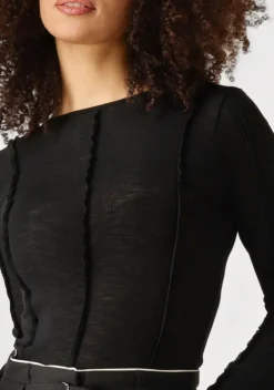 zwarte edited top halima top