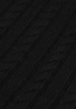 zwarte edwin trui twisted crew neck sweater