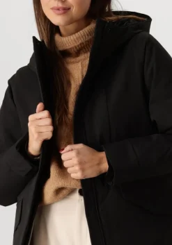 zwarte elvine gewatteerde jas signy