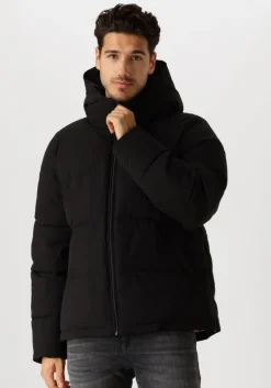 zwarte elvine gewatteerde jas bjarne