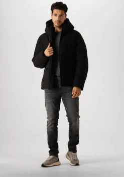 zwarte elvine gewatteerde jas bjarne