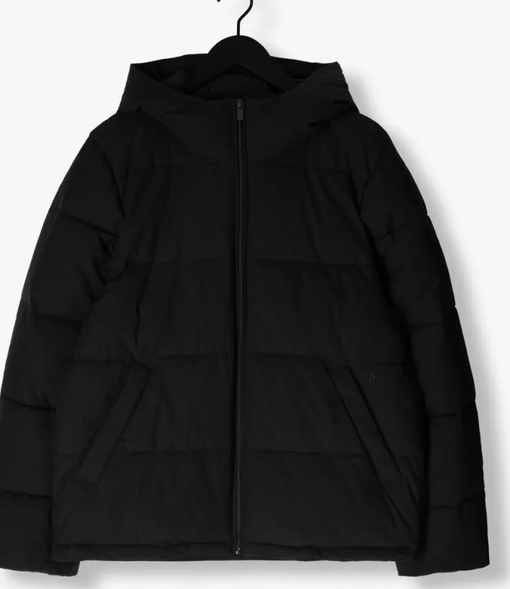 zwarte elvine gewatteerde jas bjarne