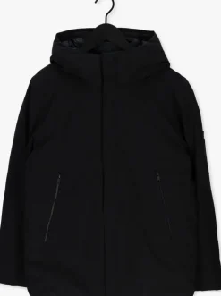 zwarte elvine gewatteerde jas vhinner