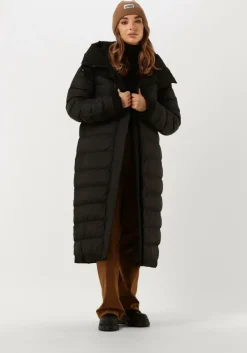 zwarte elvine gewatteerde jas asha