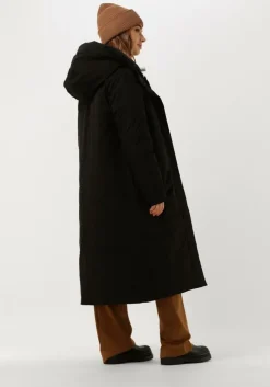 zwarte elvine gewatteerde jas asha