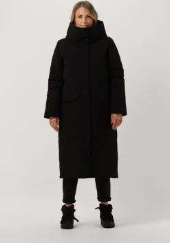 zwarte elvine gewatteerde jas asha