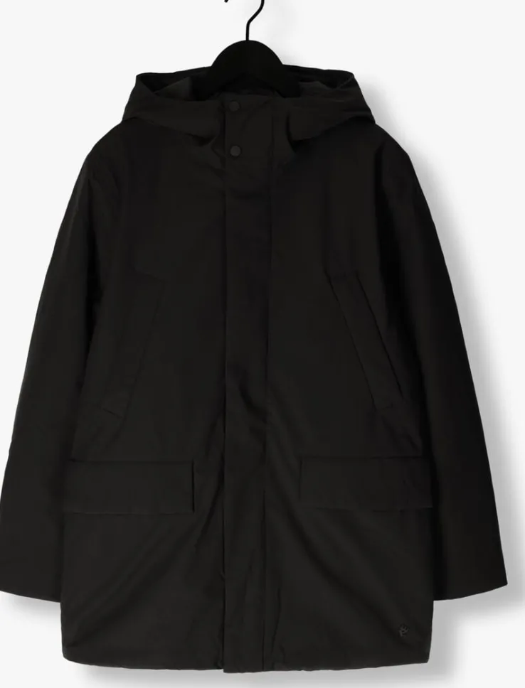 zwarte elvine parka's lucius