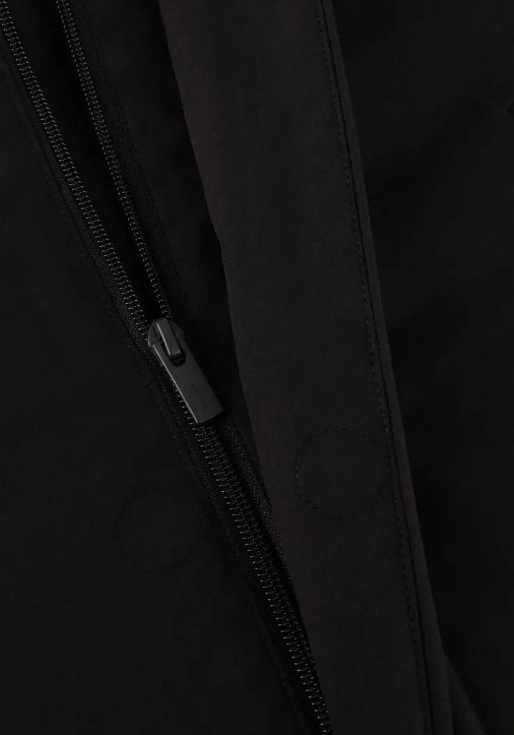 zwarte elvine parka's lucius