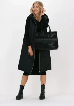 zwarte envii midi jurk enally ls dress 5314