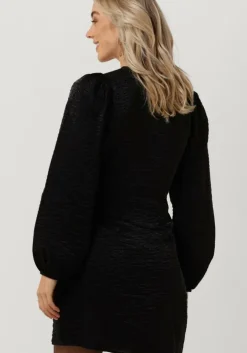 zwarte envii mini jurk enrobyn ls v-n dress 6933