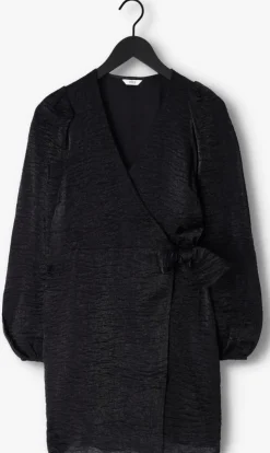 zwarte envii mini jurk enrobyn ls v-n dress 6933