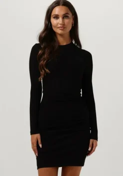 zwarte envii mini jurk enally ls on sh dress 5314