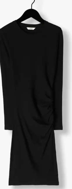 zwarte envii mini jurk enally ls on sh dress 5314