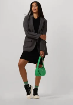 zwarte envii mini jurk enally ls on sh dress 5314