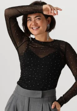 zwarte envii tops & t-shirts enstairs ls top