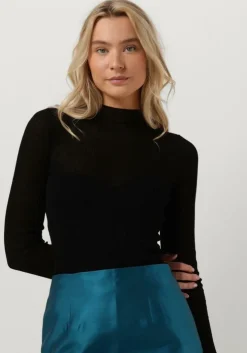 zwarte envii tops & t-shirts enfrog t-n ls knit 7059