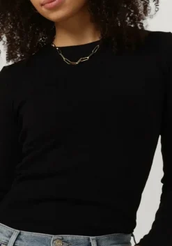 zwarte envii t-shirt enally ls o-n tee 5314