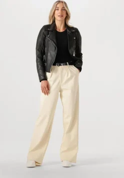 zwarte envii t-shirt enally ls crop tee 5314