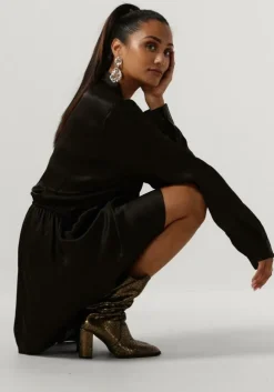 zwarte est'seven mini jurk est’journee dress bambu