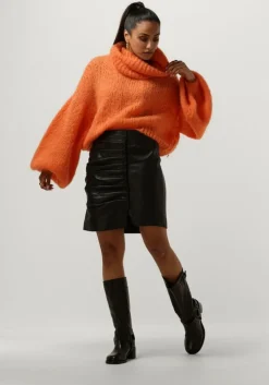 zwarte est'seven minirok est’button skit bunchen