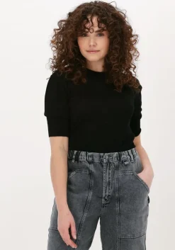 zwarte est'seven top est'short sleeve top manuel