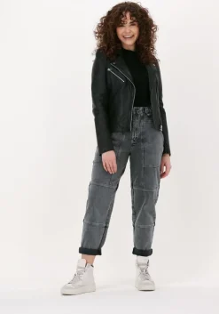 zwarte est'seven top est'short sleeve top manuel