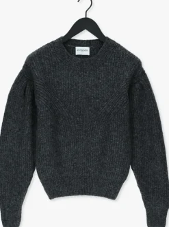 zwarte est'seven trui est'vetements knitted sweater