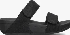 zwarte fitflop slippers lulu adjustable