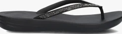 zwarte fitflop teenslippers iqushion sparkle