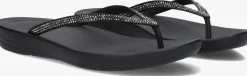 zwarte fitflop teenslippers iqushion sparkle