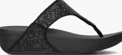 zwarte fitflop teenslippers lulu glitter toe-post