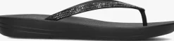 zwarte fitflop teenslippers iqushion sparkle