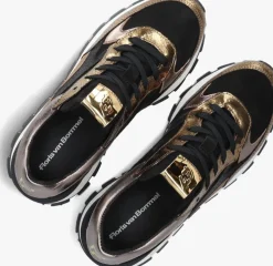 zwarte floris van bommel lage sneakers sfw-10098 blokki