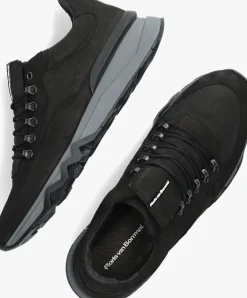 zwarte floris van bommel lage sneakers sfm-10135 de zager