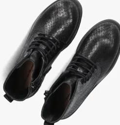 zwarte floris van bommel enkellaarsjes wonki 04.21