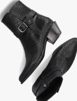 zwarte floris van bommel enkellaarsjes sfw-50051