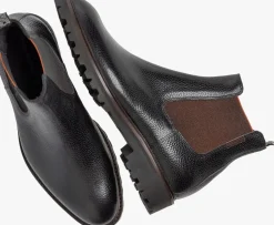 zwarte floris van bommel enkelboots sfm-60018 sturdi