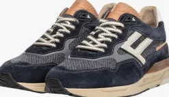 zwarte floris van bommel lage sneakers sfm-10153 de runner