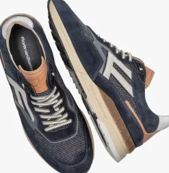 zwarte floris van bommel lage sneakers sfm-10153 de runner