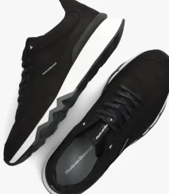 zwarte floris van bommel lage sneakers sfm-10136 de zager