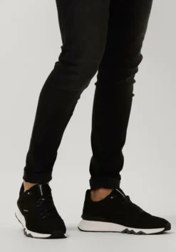 zwarte floris van bommel lage sneakers sfm-10136 de zager