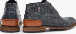 zwarte floris van bommel nette schoenen sfm-50159 crepi