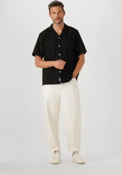 zwarte forét casual overhemd leo paisley shirt