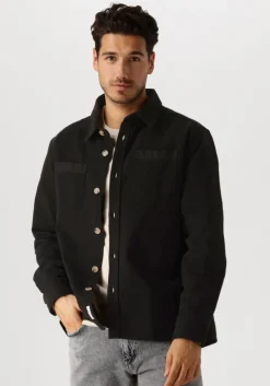 zwarte forét overshirt fellow twill shirt