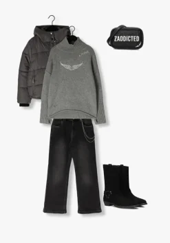 zwarte frankie & liberty straight leg jeans frankie straight leg