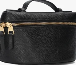 zwarte fred de la bretoniere handtas lori handbag leather
