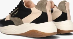 zwarte fred de la bretoniere lage sneakers flame