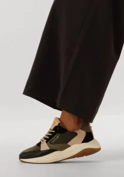 zwarte fred de la bretoniere lage sneakers flame gaia combi